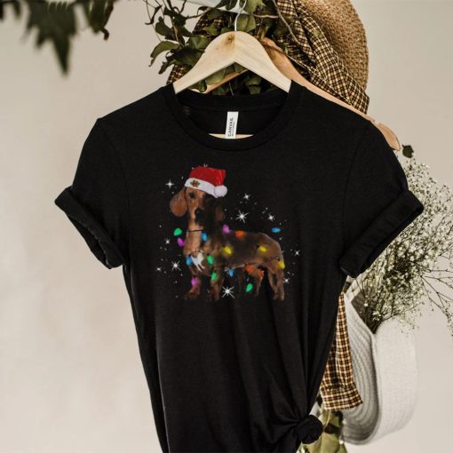 Dachshund Santa Christmas Light hoodie, sweater, longsleeve, shirt v-neck, t-shirt