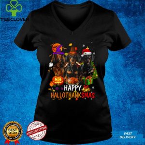 Dachshunds Happy Hallothanksmas Shirt