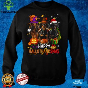 Dachshunds Happy Hallothanksmas Shirt