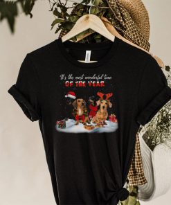 Dachshunds It’s The Most Wonderful Time Of The Year Merry Christmas Gift shirt