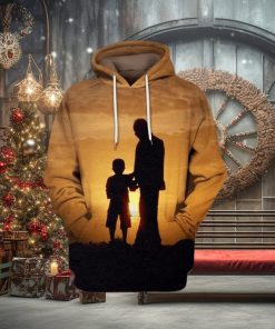 Dad And Sun In Sunset 3d All Over Print Hoodie