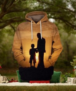 Dad And Sun In Sunset 3d All Over Print Hoodie