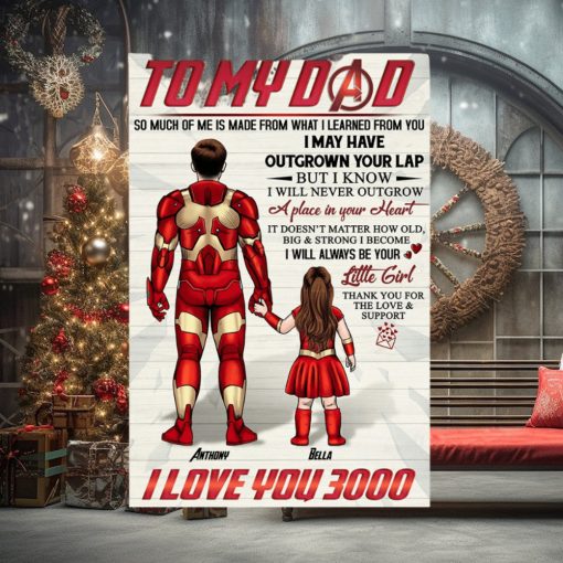 Dad I Love Your 3000, Personalized Canvas Print, Father’s Day Gifts