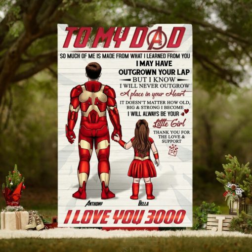 Dad I Love Your 3000, Personalized Canvas Print, Father’s Day Gifts