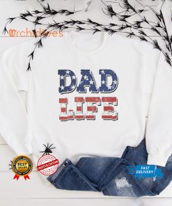 Dad Life Father's Day American Flag Dad Shirt