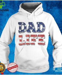 Dad Life Father's Day American Flag Dad Shirt