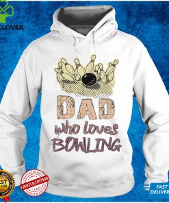 Dad Loves Bowling Pin Men Bowler Sport Coach Trainer Vintage T Shirt