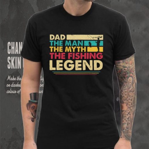 Dad The Man The Myth The Fishing Legend Shirt Long Sleeve Tee