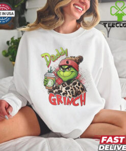 Daddy Grinch Morning Coffee Christmas Tee shirt