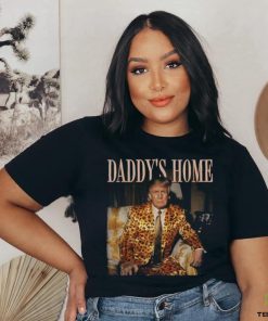 Daddy's Home Trump Shirt Trump 2024 Leopard Funny MAGA T Shirt