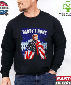 Daddy’s home 2024 Donald Trump take America back US flag shirt