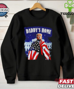 Daddy’s home 2024 Donald Trump take America back US flag shirt