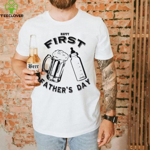 Dad’s first father’s day beer and bottle hoodie, sweater, longsleeve, shirt v-neck, t-shirt