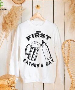 Dad’s first father’s day beer and bottle hoodie, sweater, longsleeve, shirt v-neck, t-shirt