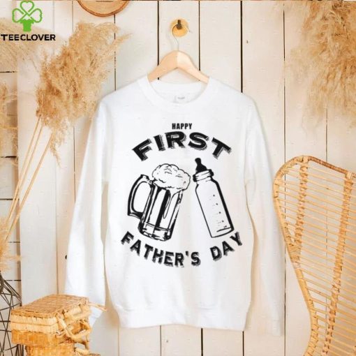 Dad’s first father’s day beer and bottle hoodie, sweater, longsleeve, shirt v-neck, t-shirt