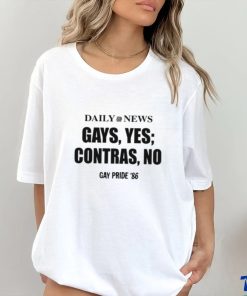 Daily News Gays Yes Contras No, Gay Pride 86 Tee hoodie, sweater, longsleeve, shirt v-neck, t-shirt