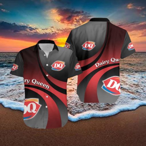 Dairy Queen Island Logo 3D Hawaiian Shirt For Men And Women