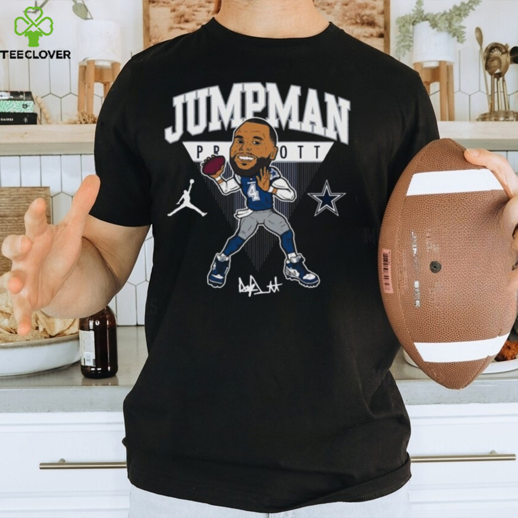 Youth Jordan Brand Dak Prescott Navy Dallas Cowboys Head Graphic T-Shirt