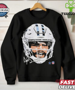 Dak Prescott Dallas Cowboys NFL football big face signature graphic shirt