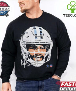 Dak Prescott Dallas Cowboys NFL football big face signature graphic shirt