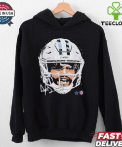 Dak Prescott Dallas Cowboys NFL football big face signature graphic shirt