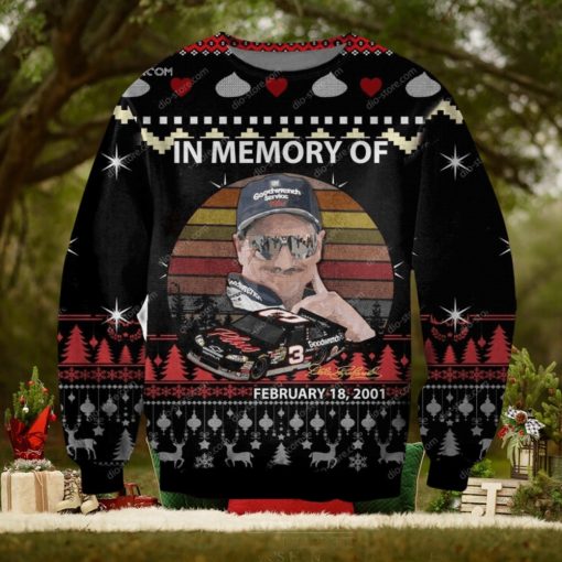 Dale Earnhardt Nascar Woolen Christmas Sweater