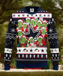 Dallas Cowboys 12 Grinch Xmas Day Christmas Ugly Sweater