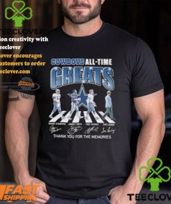 Dallas Cowboys All Time Greats Team Abbey Road Thank You For The Memories Signatures Shirt 2 Dallas Cowboys All Time Greats Team Abbey Road Thank You For The Memories Signatures Shirt
