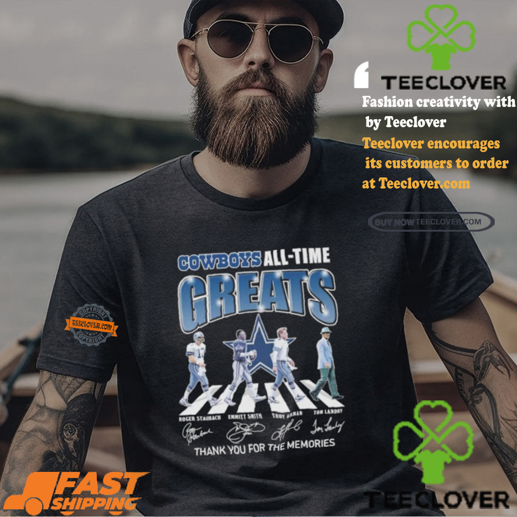 Dallas Cowboys All Time Greats Team Abbey Road Thank You For The Memories Signatures Shirt Dallas Cowboys All Time Greats Team Abbey Road Thank You For The Memories Signatures Shirt