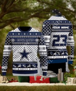 Dallas Cowboys American Football Gucci Ugly Christmas Sweater 3D Jumper