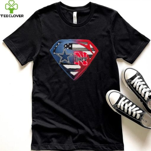 Dallas Cowboys And Nebraska Cornhuskers Superman Shirt