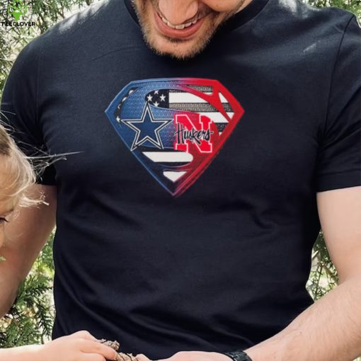 Dallas Cowboys And Nebraska Cornhuskers Superman Shirt