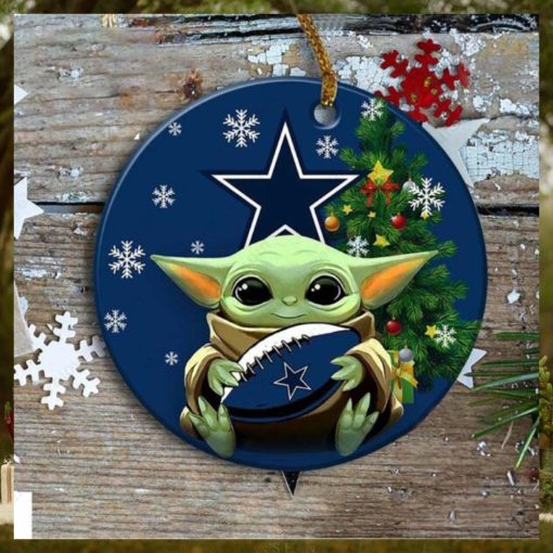 Dallas Cowboys Baby Yoda Ornament