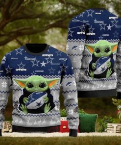 Dallas Cowboys Baby Yoda Ugly Christmas Sweater