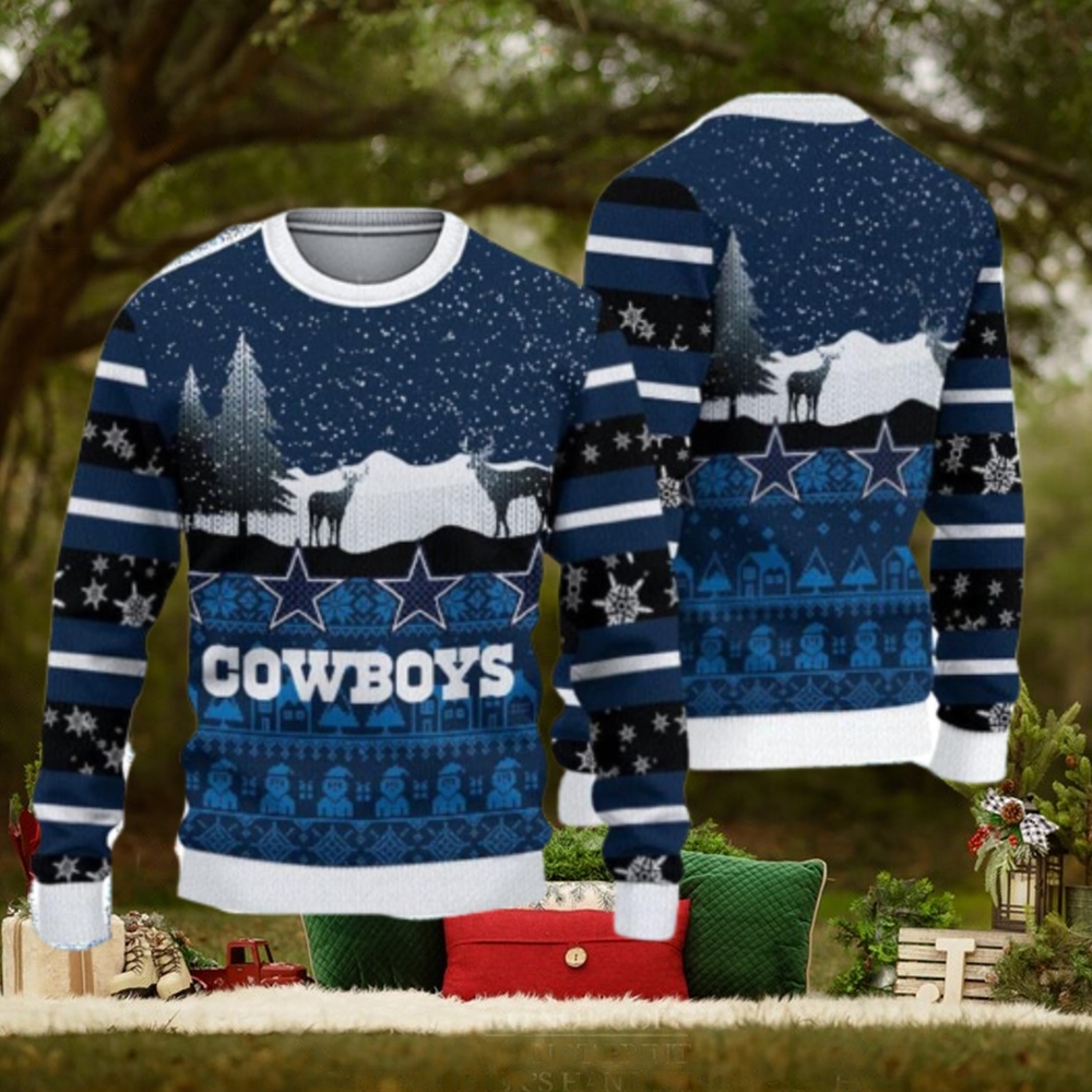 Dallas Cowboys Casual Ugly Christmas Sweater 3D Gift For Fans