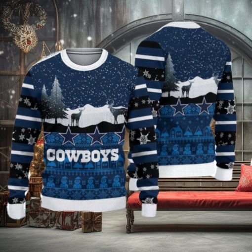 Dallas Cowboys Casual Ugly Christmas Sweater 3D Gift For Fans