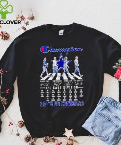 Dallas Cowboys Champion Abbey Road NFC East Division 2023 let’s go Cowboys signatures hoodie, sweater, longsleeve, shirt v-neck, t-shirt