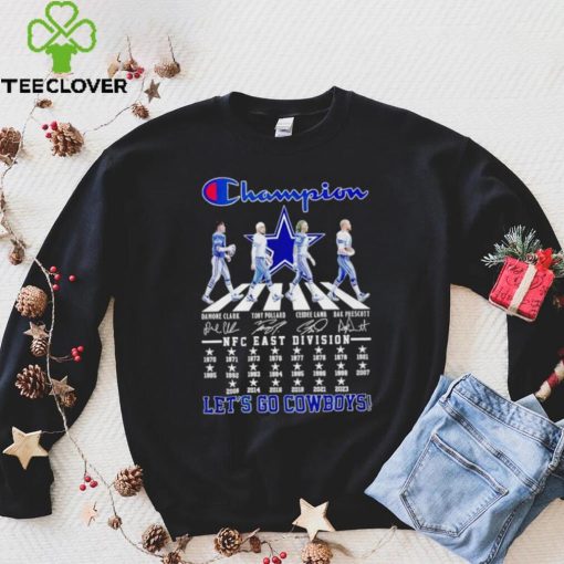 Dallas Cowboys Champion Abbey Road NFC East Division 2023 let’s go Cowboys signatures hoodie, sweater, longsleeve, shirt v-neck, t-shirt