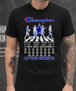 Dallas Cowboys Champion Abbey Road NFC East Division 2023 let’s go Cowboys signatures hoodie, sweater, longsleeve, shirt v-neck, t-shirt