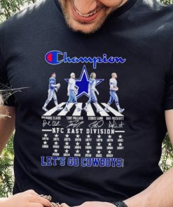 Dallas Cowboys Champion Abbey Road NFC East Division 2023 let’s go Cowboys signatures hoodie, sweater, longsleeve, shirt v-neck, t-shirt