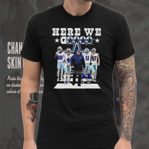 Dallas Cowboys Champions Here We Gooooo Abbey Road Signatures Shirt