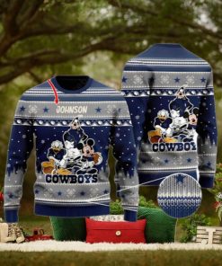 Dallas Cowboys Characters Disney Ugly Christmas Sweater