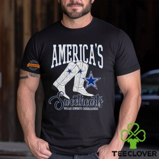 Dallas Cowboys Cheerleaders Boots V Neck T Shirt