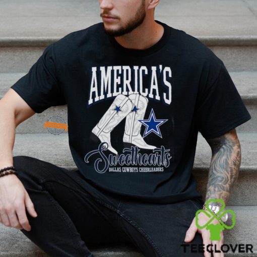 Dallas Cowboys Cheerleaders Boots V Neck T Shirt