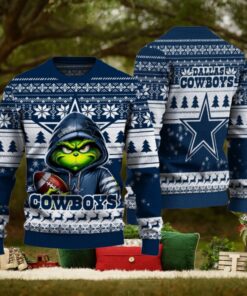 Dallas Cowboys Christmas Grinch Knitted Sweater