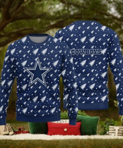 Dallas Cowboys Christmas Pine Tree Patterns Pattern Knitted Sweater