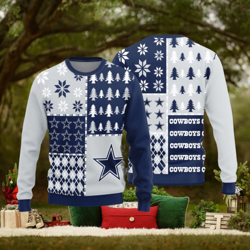 Dallas Cowboys Christmas Pine Trees Pattern New Style Knitted Sweater Dallas Cowboys Christmas Pine Trees Pattern New Style Knitted Sweater