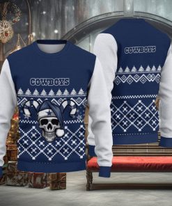 Dallas Cowboys Christmas Skull Christmas Ugly Sweater 3D Sport Gift Christmas 1 Dallas Cowboys Christmas Skull Christmas Ugly Sweater 3D Sport Gift Christmas