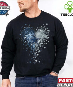 Dallas Cowboys Crystal Heart Shirt