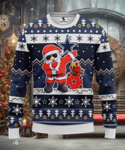 Dallas Cowboys Dabbing Santa Claus Christmas Ugly Sweater Sport Christmas Gift Ideas